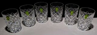 Vintage Waterford Crystal Comeragh (1973 -) Set 6 10 Ounce Tumbler 4 1/4 "