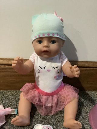 Baby Born Interactive Doll With Blue Eyes And Accessories
