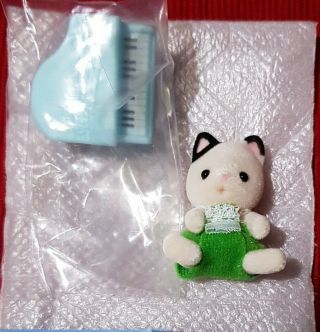 Calico Critters Sylvanian Families Baby Band Joseph Tuxedo Cat With Piano Gift