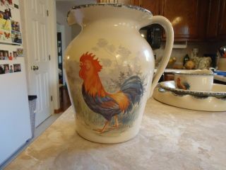 Home & Garden Party Ltd Rooster 9 3/4 " Pitcher 2
