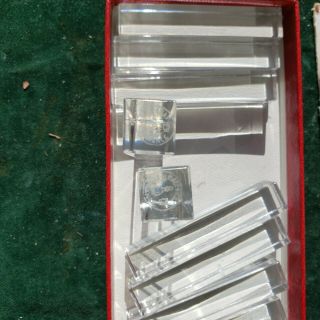 Baccarat France Crystal Glass Knife Rests or chopstick rests Box of 12 6