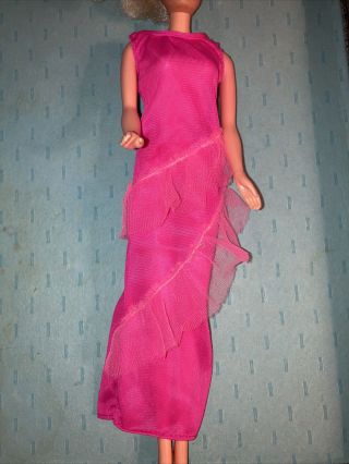 1975 Barbie " Best Buy Fashions " Mattel,  2223,  Pink Dress W/ Ruffles & Heels