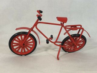 Dollhouse Miniature 1:12 Scale Red Bike Bicycle Childs Christmas Present 1:12 Sc