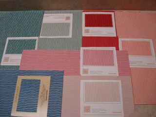 Dollhouse Miniatures Wallpaper With Coordinating Fabric Swatches (7 Sheets)