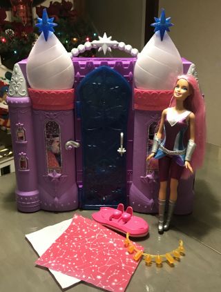 Barbie Starlight Adventure Galaxy Carry Along Castle (dpb51) Plus Barbie & Board