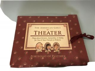 Vtg 1990 American Girl/ Pleasant Company Theater Portfolio Of Pastimes.