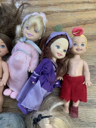 Barbie Kelly Doll Lot; Munchkins,  Alice In Wonderland 2