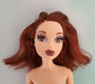 Barbie My Scene Chelsea Doll Nude Auburn Hair Real Eyelashes Imperfect