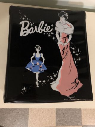Vintage 1962 Mattel Black Ponytail Barbie Vinyl Carrying Case