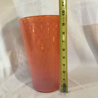 Exceptional Murano Fratelli Toso Orange Opalescent 9 3/4” Vase 6