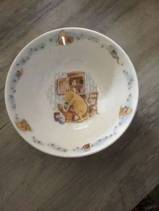 Royal Doulton Classic Pooh English Bone Porcelain Disney Cereal Bowl