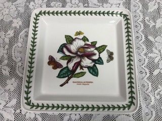 Portmeirion - Botanic Garden - Square Dinner Plate - Magnolia - 10 3/4 "