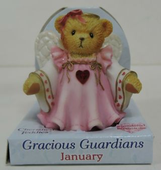 Cherished Teddies Gracious Guardians January Birthstone Figurine 114478