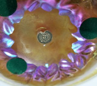 L C T Louis Comfort Tiffany FAVRILE Gold Iridescent Art Glass Bowl 3