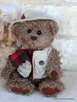 Brass Button Collectible Pickford Bear " Tanner " Bear Of Health Plush