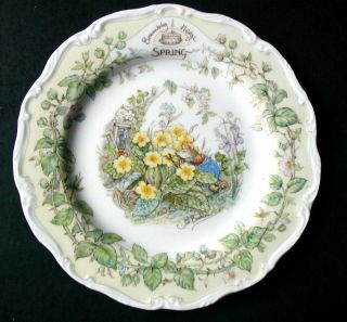 - Royal Doulton Brambly Hedge ‘spring’ 4 Seasons Plate
