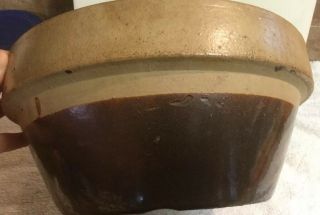 Vintage Stoneware Mixing Bowl.  10 1/2” In Diameter