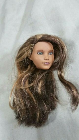 Barbie Skateboarder Head Only Ooak Custom Repaint