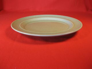 VINTAGE METLOX COLORSTAX 10.  75 INCH DINNER PLATE LIGHT GREEN MADE IN USA 2