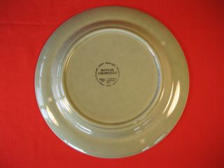 VINTAGE METLOX COLORSTAX 10.  75 INCH DINNER PLATE LIGHT GREEN MADE IN USA 3
