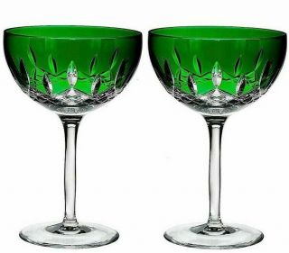 Waterford Lismore Pops Emerald Cocktail Glasses Set Of 2 40020840