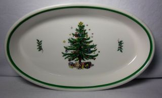 Nikko China Happy Holidays Pattern Oval Baker Serving Bowl Or Dish - 13 - 1/4 "