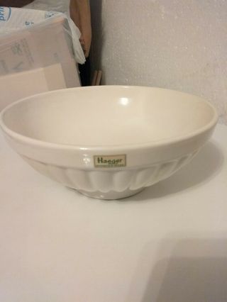 9 Inch Royal Haeger Usa Round Embossed Fruit Salad Pasta Bowl Handcrafted