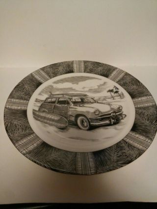 222 Fifth Slice Of Life Surf Woody Dinner Plate 2638883