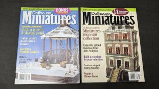 12 " Dollhouse Miniatures Magazines Complete Year 2004
