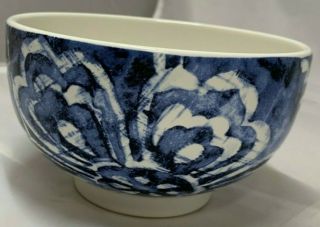 Ralph Lauren Cote D Azur Floral Pattern Deep Cereal Bowl 3.  1/4 " Tall 5 5/8 " Wide