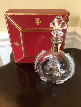 Louis XIII Remy Martin Cognac Baccarat Crystal Decanter Case Box 4