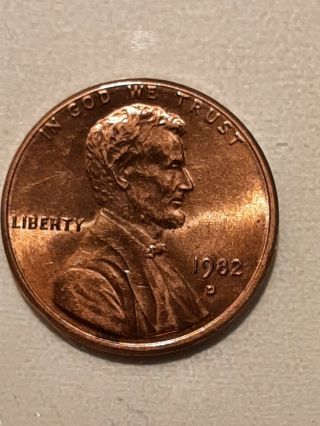 1982 - D Lincoln Cent - Small Date Zinc