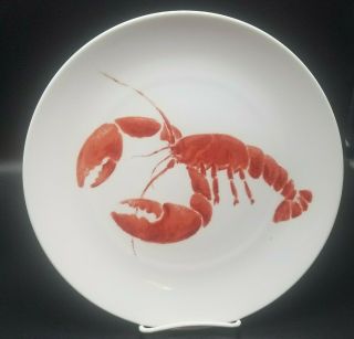 Studio Nova Lobster Red Large Dinner Plate 11 Inches Yo723 Heavy
