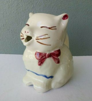 SHAWNEE POTTERY - PUSS N BOOTS CAT CREAMER / PITCHER 2