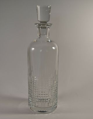 Baccarat Crystal Decanter Nancy Pattern Round Flawless