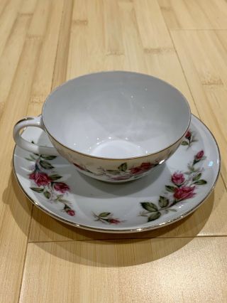 Dawn Rose Tea Cup And Saucer