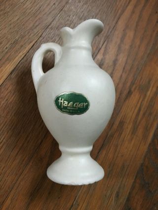 Vintage Royal Haeger Usa Pottery Vase Pitcher With Handle,  Sticker