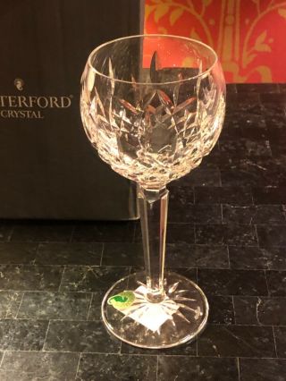 4 Waterford Lismore Crystal Wine Hock Glasses