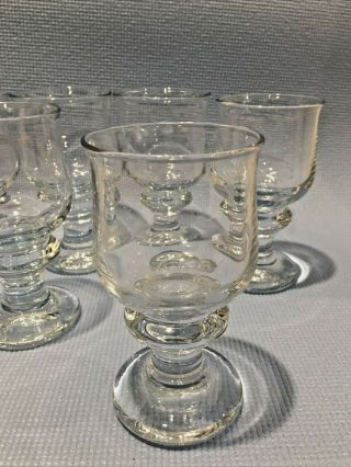 6 Vintage Signed Holmegaard HG Bang Per Lutken Denmark Studio Art Glass Goblets 2