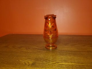 Vintage Viking Orange Owl Persimmon Candle Fairy Lamp Light
