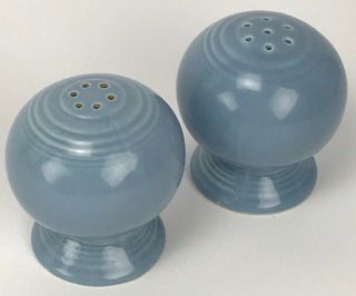 Fiestaware Periwinkle Blue Salt Pepper Shaker Set Fiesta Ball Shakers
