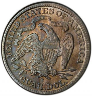 1888 - S Liberty Seated Quarter Extra Fine Briggs 1 - A 2