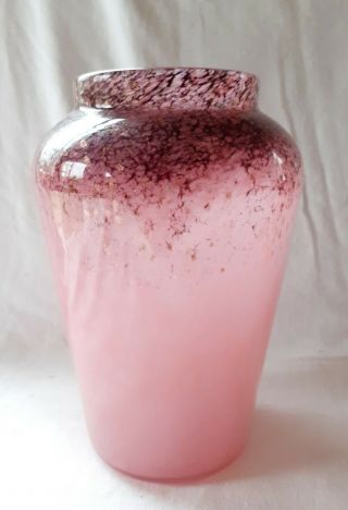 Stunning Monart Art Glass Vase Label Vasart Ysart