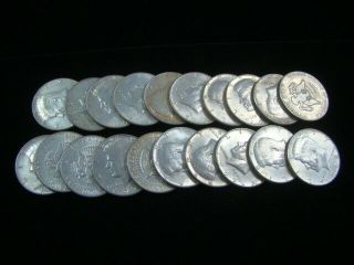 Roll Of 20 Kennedy 40 Silver Half Dollars 1965 - 70 Range