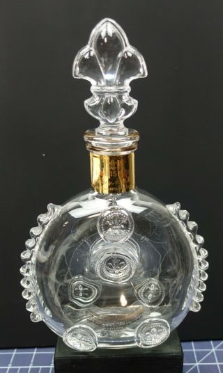 Baccarat Crystal Decanter For Remy Martin Louis Xiii Cognac French Fleur De Lis