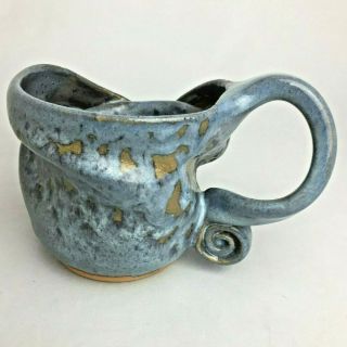 Handmade Hand Thrown Pottery Stoneware Large Mug Signed Artist Form 236