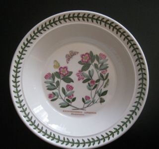 Nwt Portmeirion Soup Plate Bowl The Botanic Garden Rhododendron 8 1/2 "