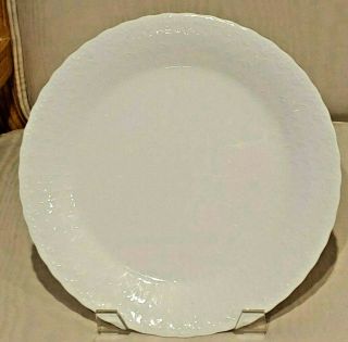 Mikasa Bone China 10.  5 " Dinner Plate White Silk A7052