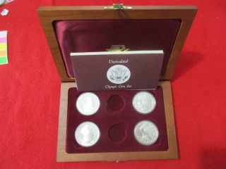 1983 - S & 1984 - S L.  A Olympics 6 Coin Silver & Gold Proof Set.  No Gold T732
