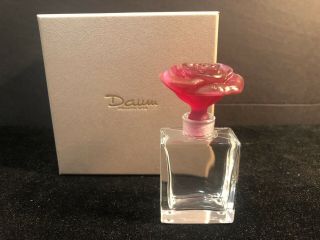 Daum Rose Passion Framboise Perfume Bottle 05270 W/box Msrp: $277